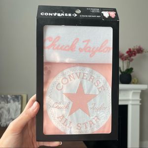 New in gift box Converse Infant Baby Bodysuit Set for 0-6 Months (2 Pack) Pink